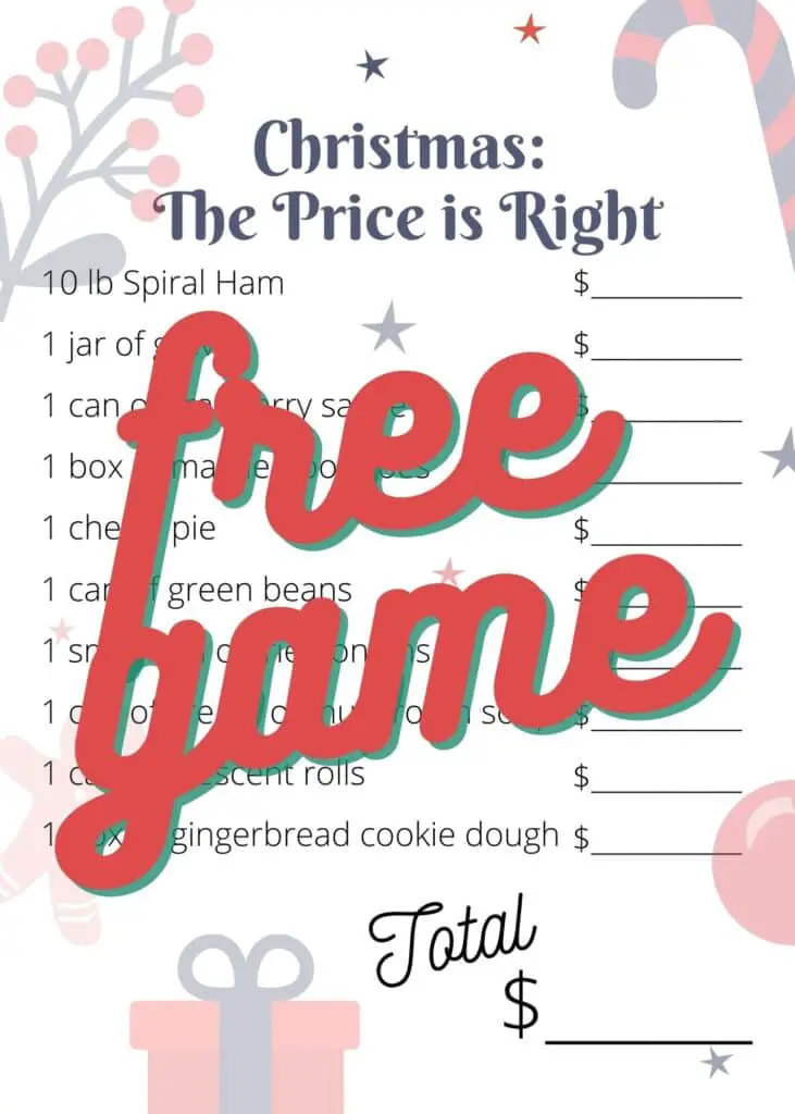 The Price is Right: Christmas Edition – FREE PDF – Learn New Games